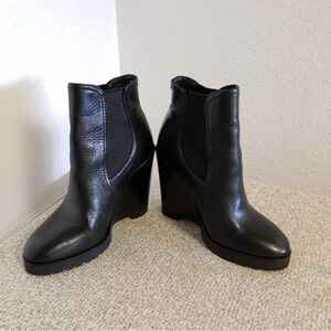 Michael Kors Thea Leather Wedge Boot, Size 7M  $30 $250